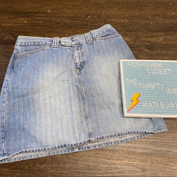 Nautica Dresses & Skirts - Nautica Vintage 1990s High waist Denim Jean Skirt
